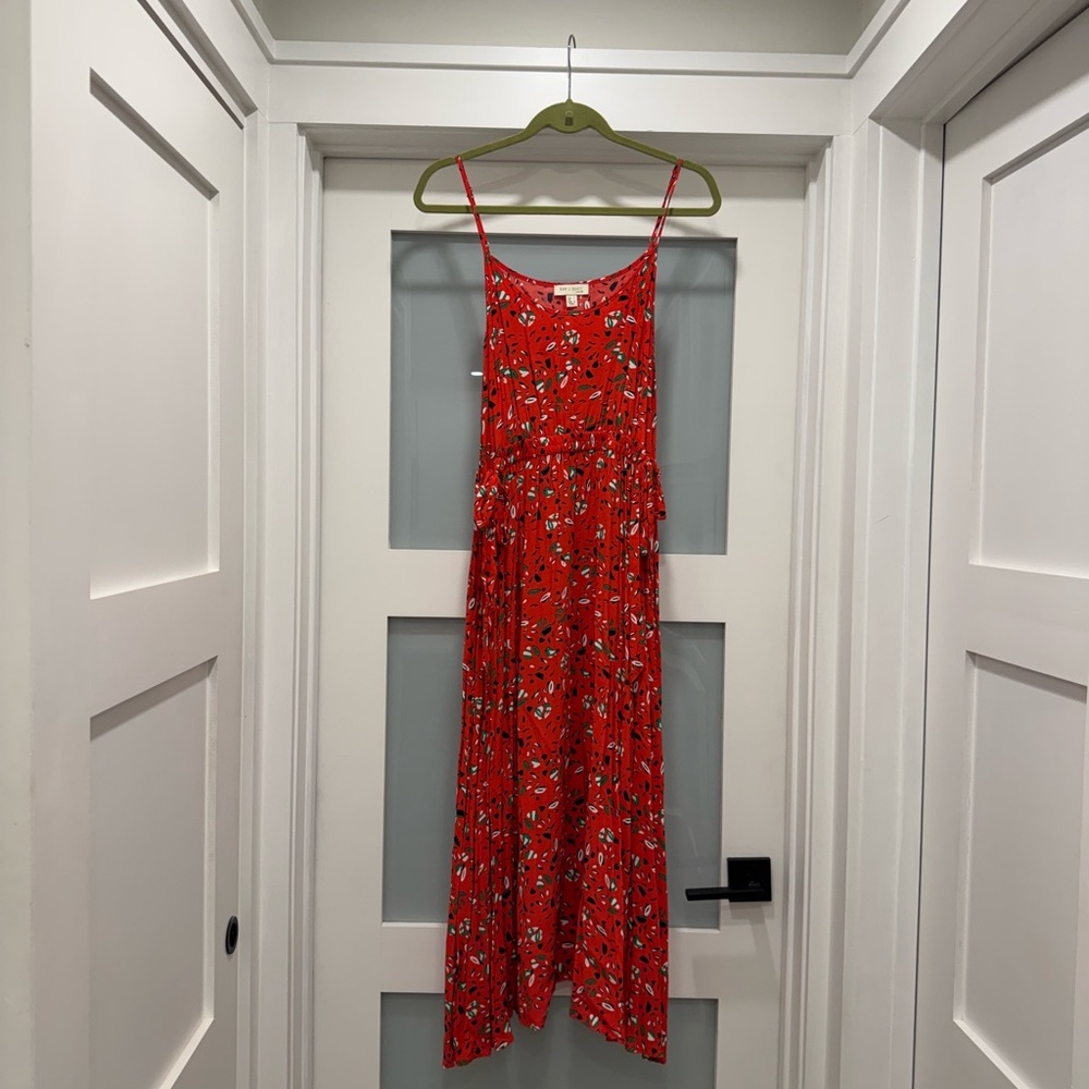 Floral Red Maxi Dress